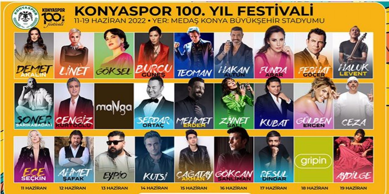 Konyaspor’da 100. Yıl Festivali coşkusu yaşanacak