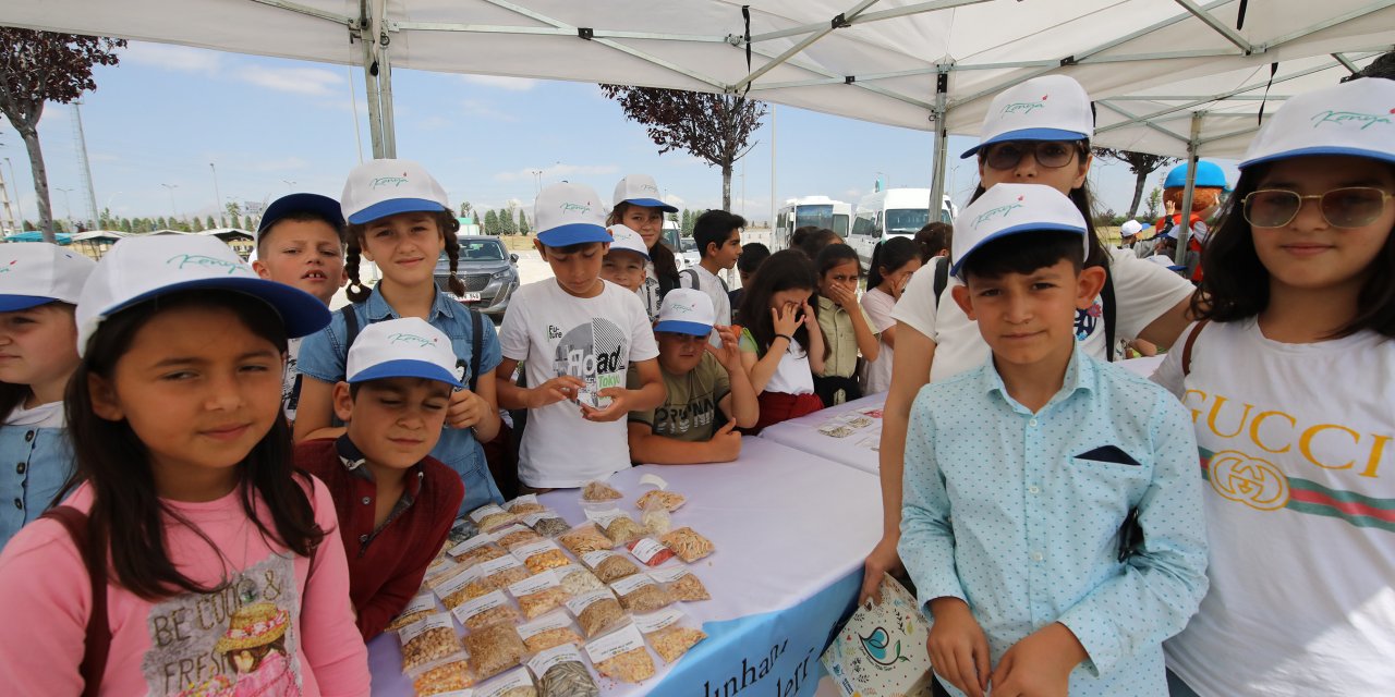 Konya Büyükşehir ilkokul öğrencilerine yerli tohum bilinci kazandırıyor