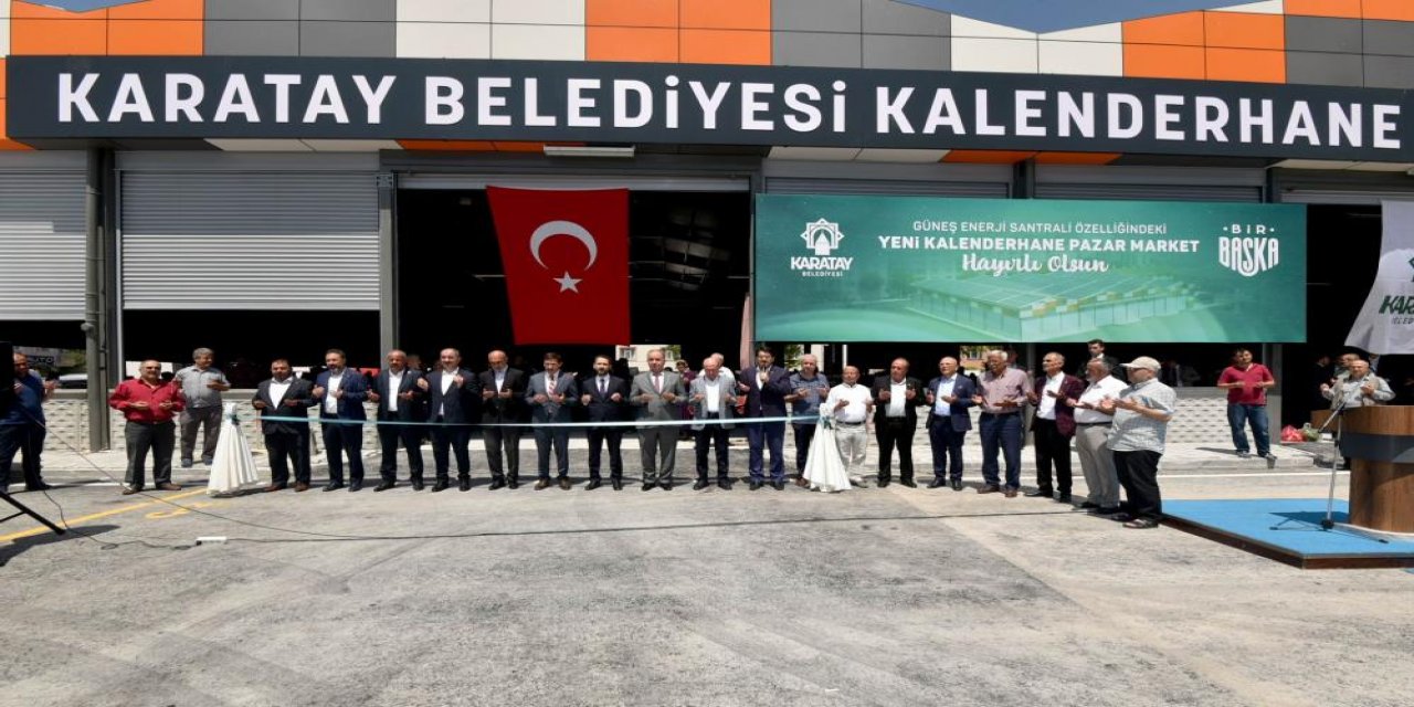 Karatay’da Kalenderhane Kapalı Pazar Market hizmete açıldı