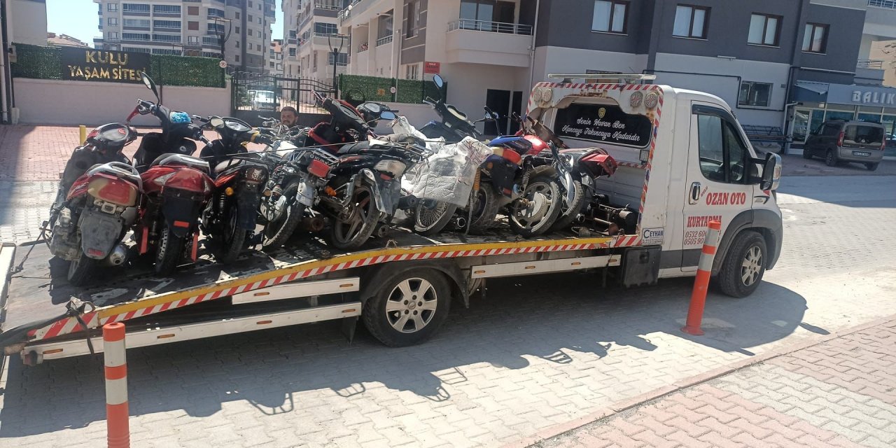 Konya’da motosiklet denetimi! 32 bin lira ceza kesildi