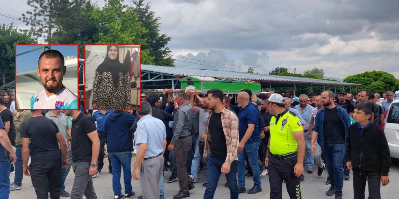 Konya’daki kazada ölen anne Gülcan Göğerçin, oğlunun yanına defnedildi