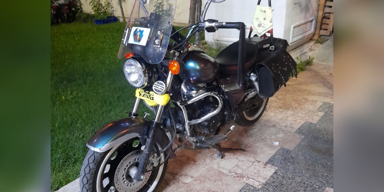 Konya’da polisin dikkati sayesinde çalınan motosiklet bulundu