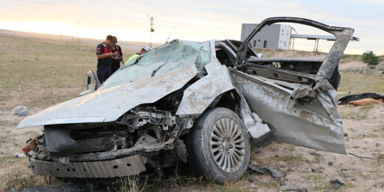 Ankara’dan Konya’ya gelen aile kaza yaptı: 1 ölü, 6 yaralı