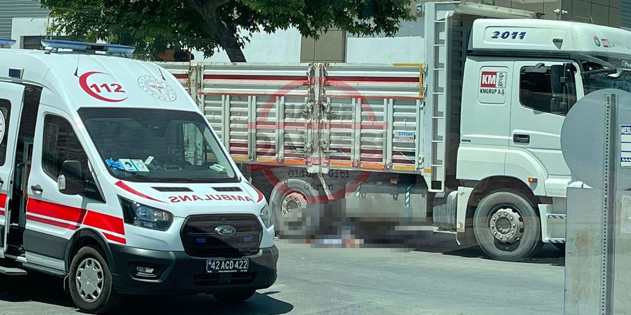 Son Dakika: Konya’da kamyonun çarptığı yaya hayatını kaybetti