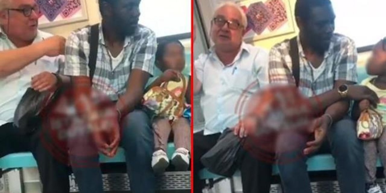 Metroda siyahi aileye küfür yağdıran adam hakkında flaş karar