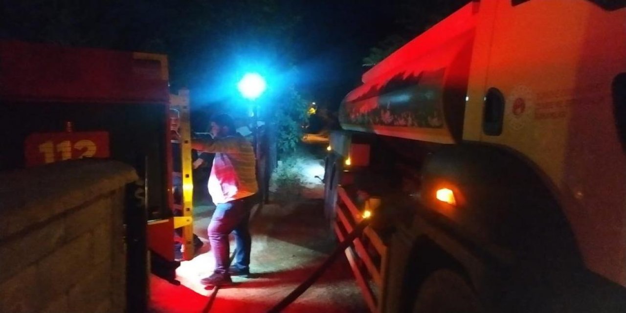 Konya’da ahır yangını