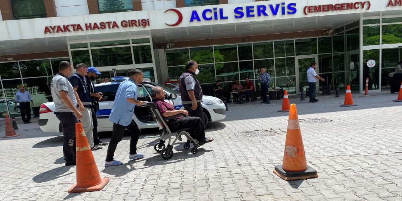 Konya’da kalp krizi geçiren bir kişi, polis aracıyla hastaneye kaldırıldı