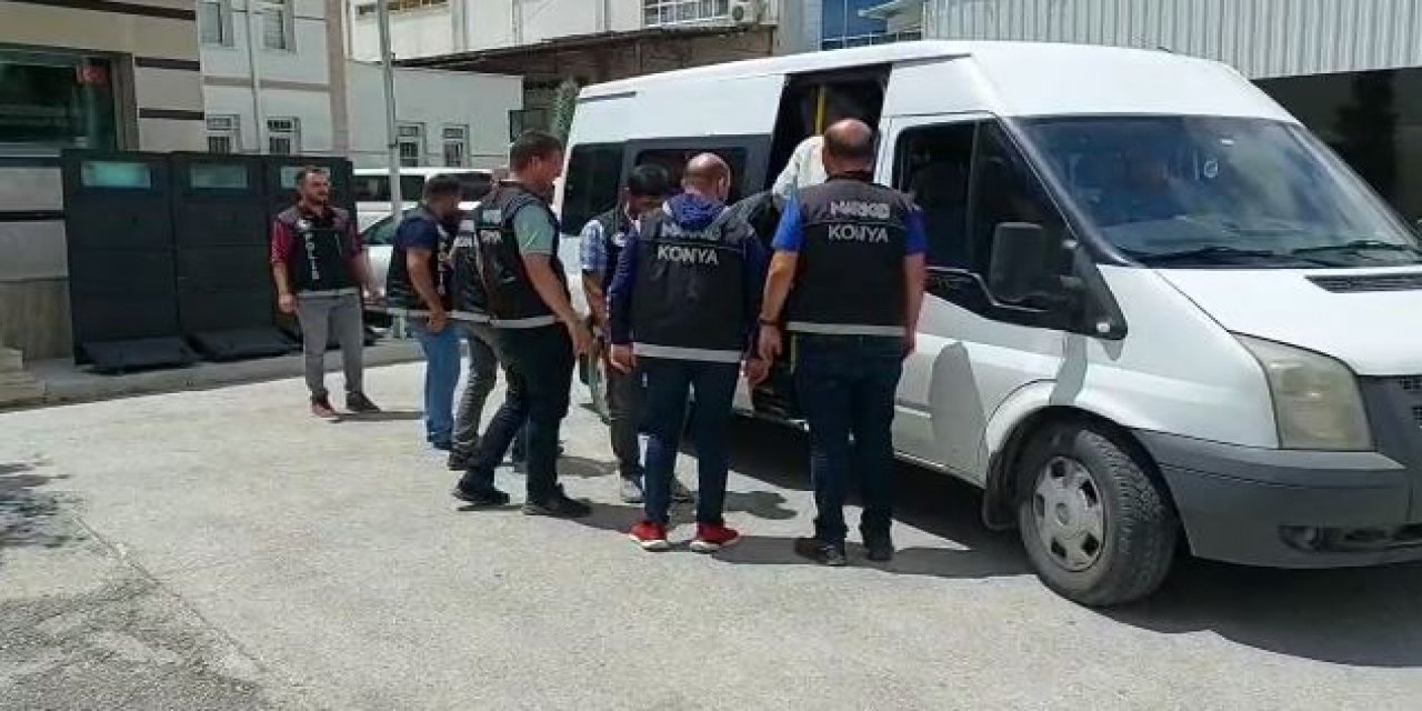 Konya polisinin bayram tatilindeki uyuşturucu baskınlarında 73 gözaltı