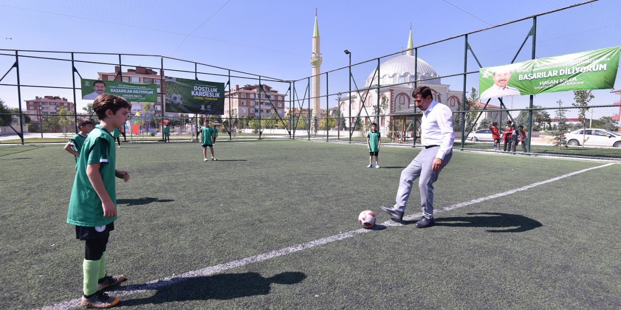 Karatay’da Kur’an kursu öğrencileri arasında futbol turnuvası başladı