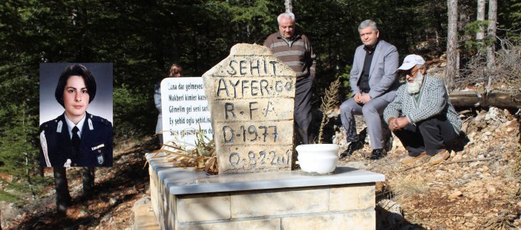 Çoban Hikmet amca, kadın pilotun şehit olduğu yerde mezar oluşturmuş!