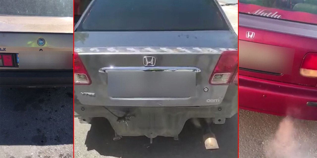 Konya polisi bu araçların sürücülerine 56 bin lira ceza yazdı