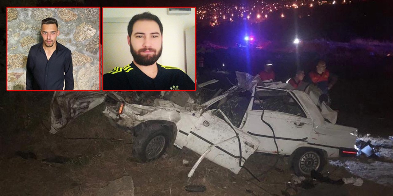 Takla atan otomobildeki iki kişi öldü