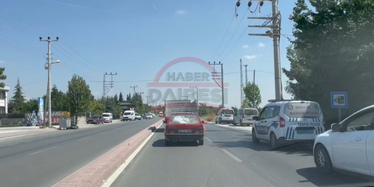 Konya’da beton direğe çarpan araçtaki kadın öldü