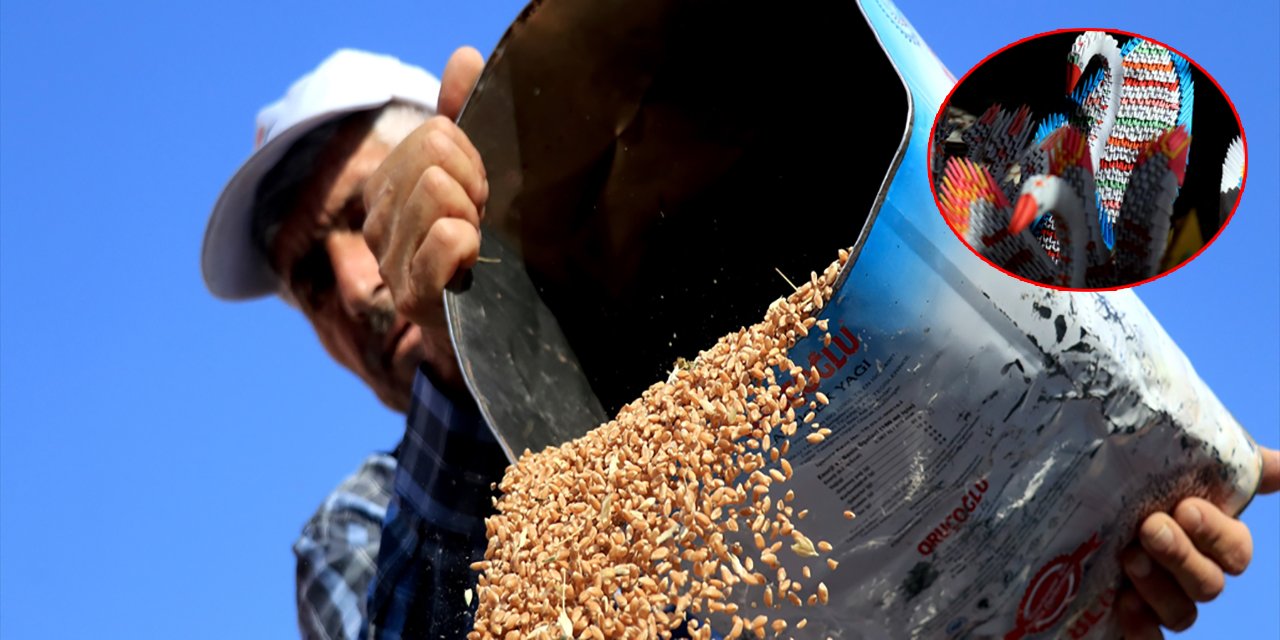 Konyalı çiftçi, kağıtlara hayat veren adam oldu! Yaptığını gören hayran kalıyor