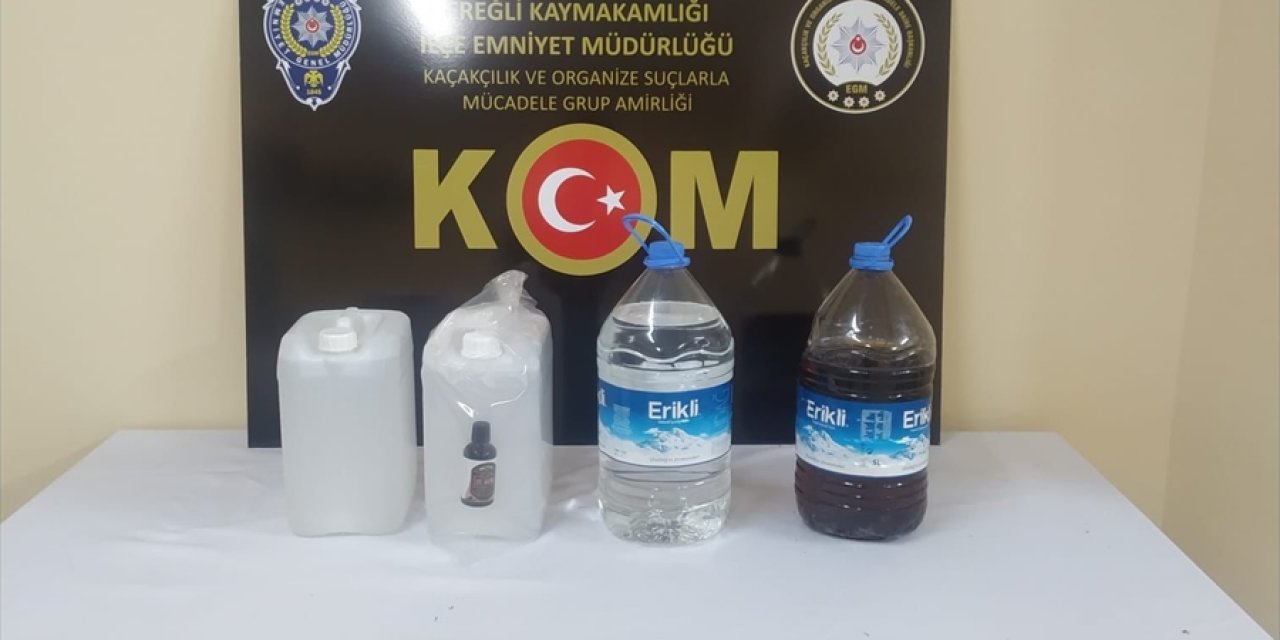 Konya'da 19 litre alkol ele geçirildi