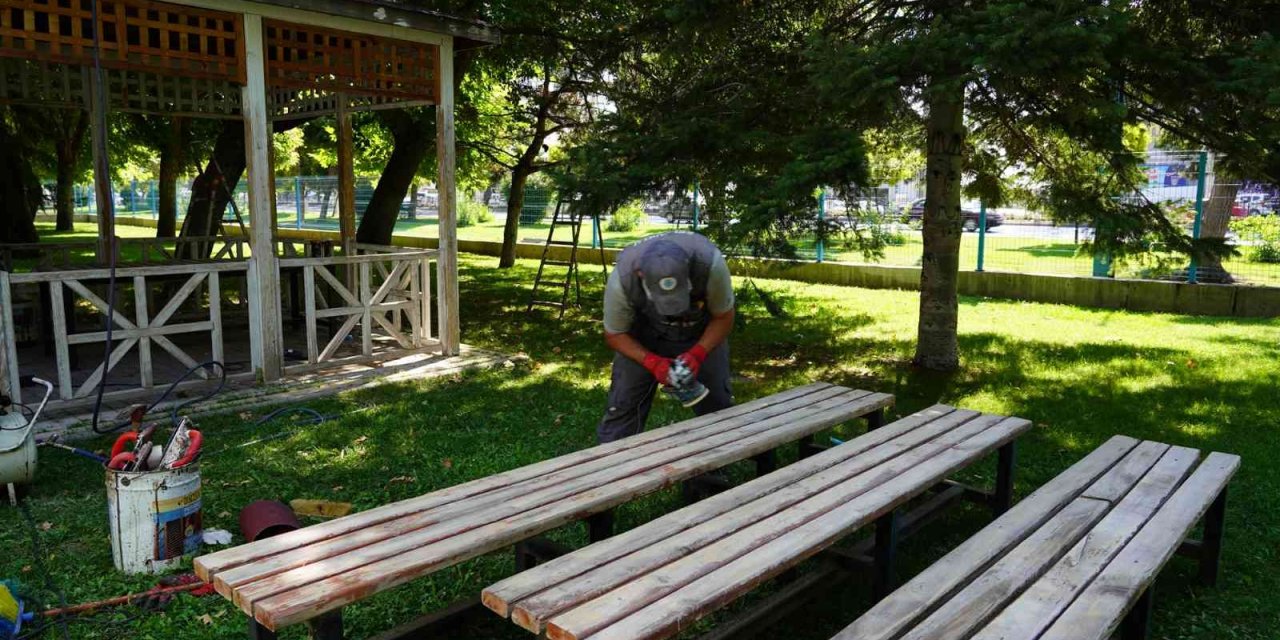 Selçuklu'da parklar bakıma alındı