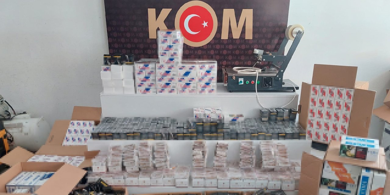 Konya’da 3 adrese kaçak tütün operasyonu