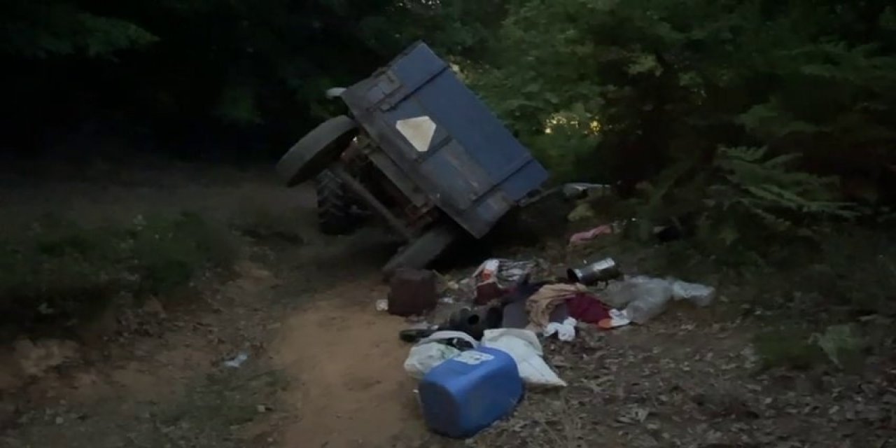 Tarım işçilerini taşıyan traktörün römorku devrildi: 8 yaralı