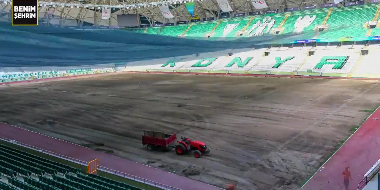 Konya Büyükşehir Stadyumu zemininde son durum