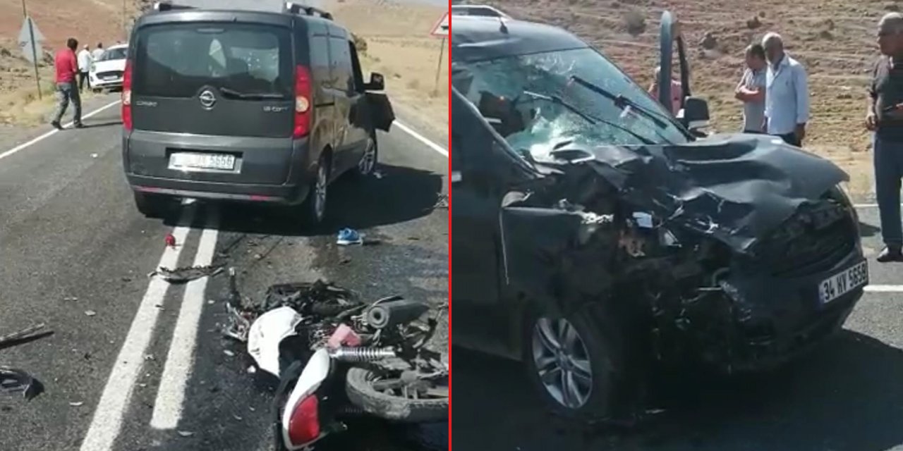 Feci kaza! Hafif ticari araçla motosiklet çarpıştı: 2 ölü