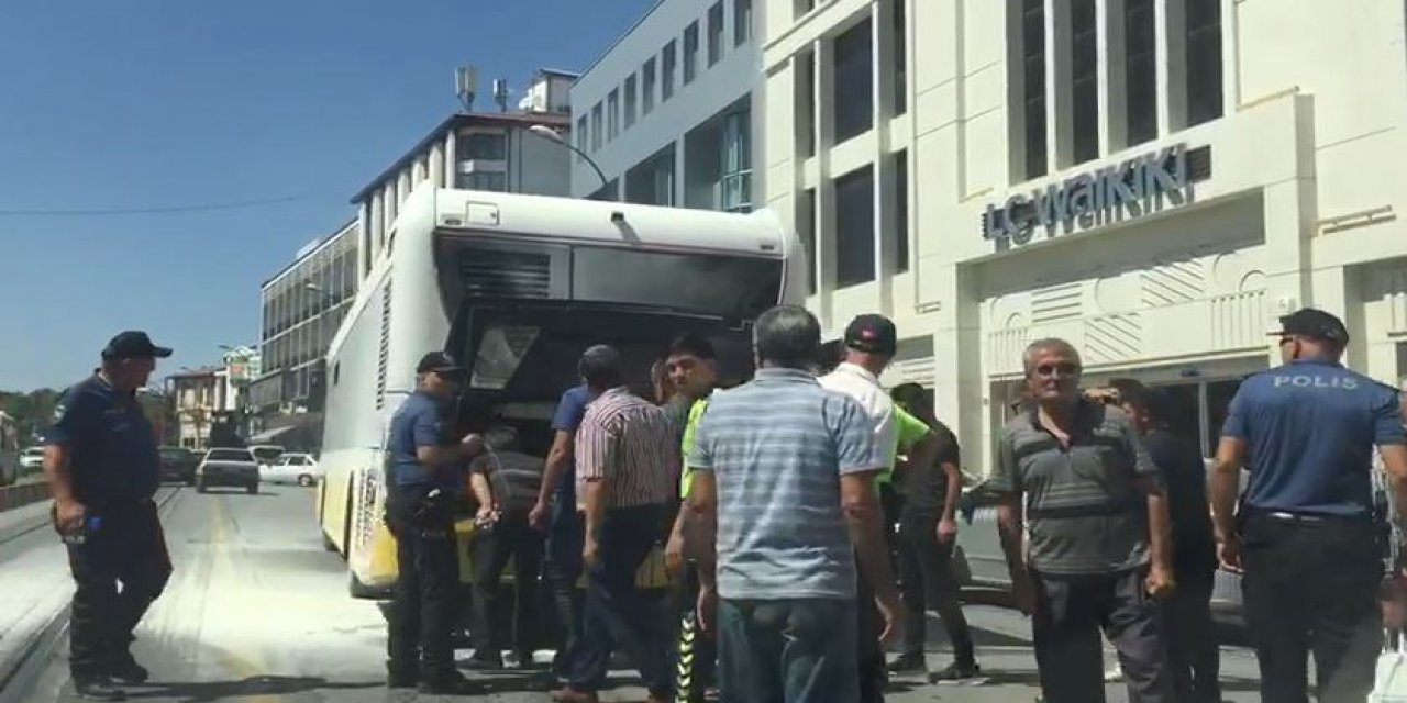 Konya’da otobüste yangın çıktı