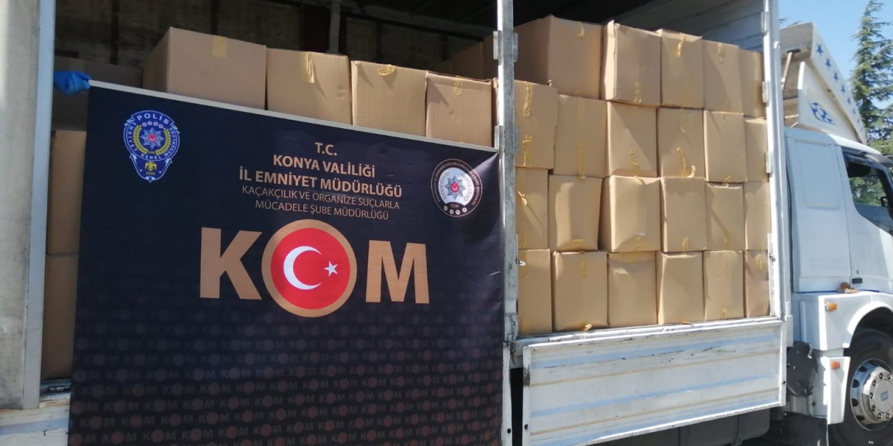 Konya’da polis operasyonla ele geçirdi! Piyasa değeri 2 milyon 800 bin lira