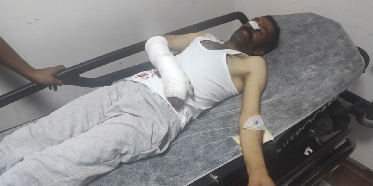 Hayvanlarını otlatan çoban ayı saldırısına uğradı!