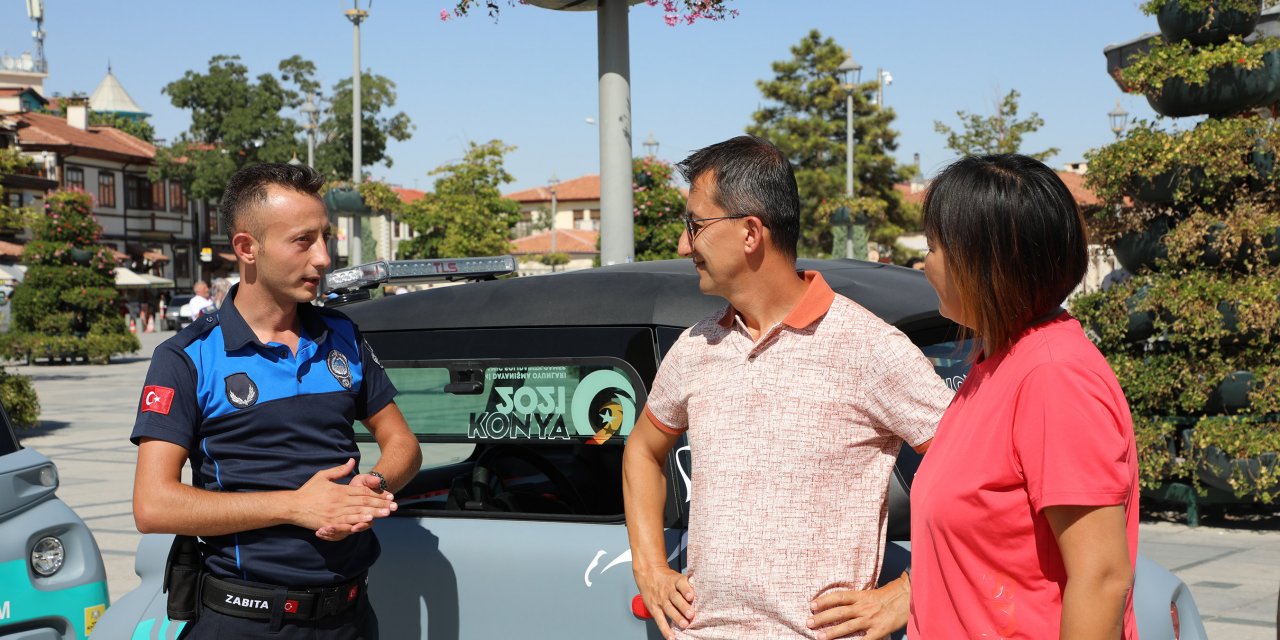 Konya’da Turizm Zabıtası’ndan yerli ve yabancı turistlere yeni hizmet