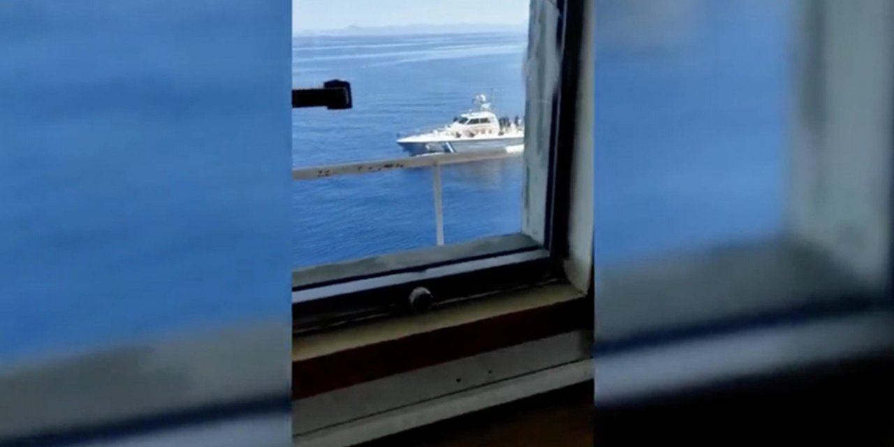 Yunanistan Sahil Güvenlik birimleri bir gemiye taciz ateşi açtı