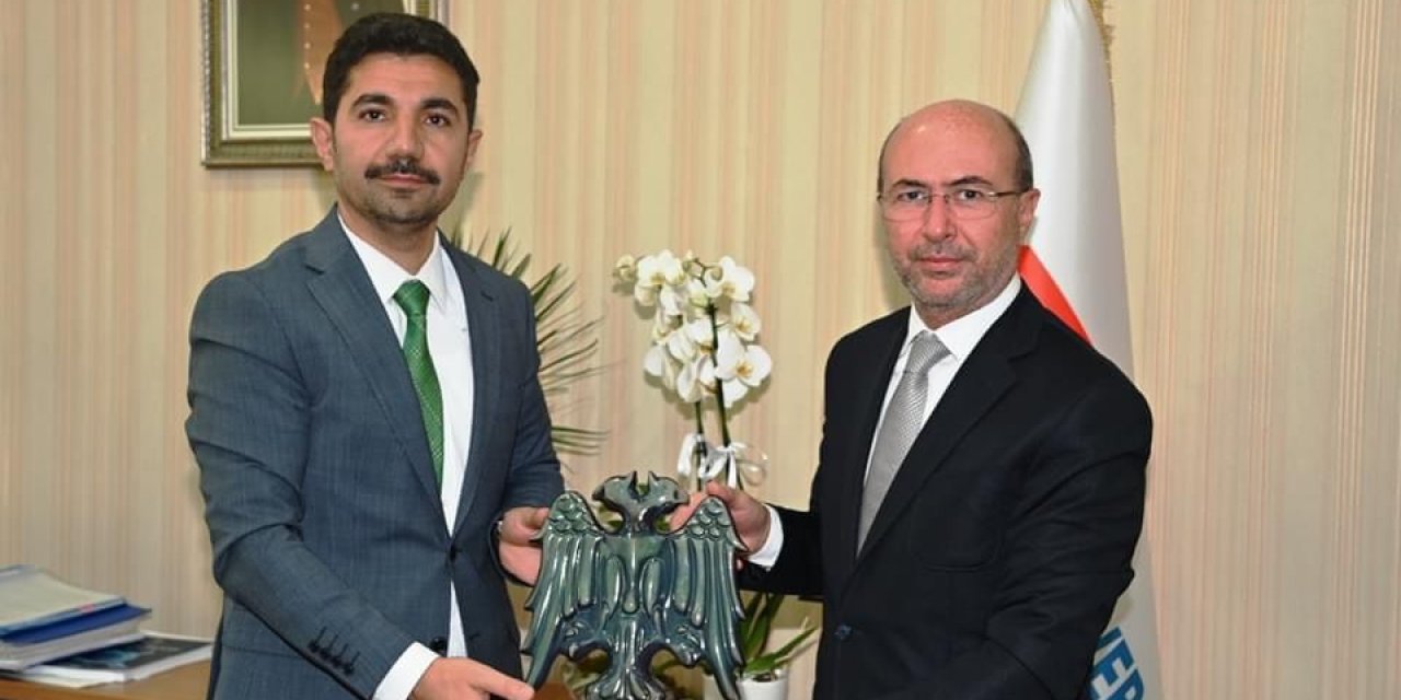 Başkan Pekyatırmacı’dan Vergi Daire Başkanı Recep Bora’ya hayırlı olsun ziyareti