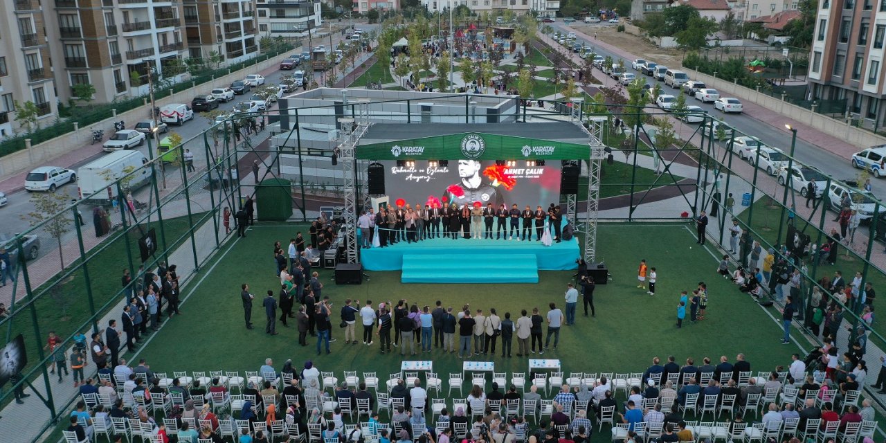 Karatay Belediyesi Ahmet Çalık Parkı, törenle açıldı