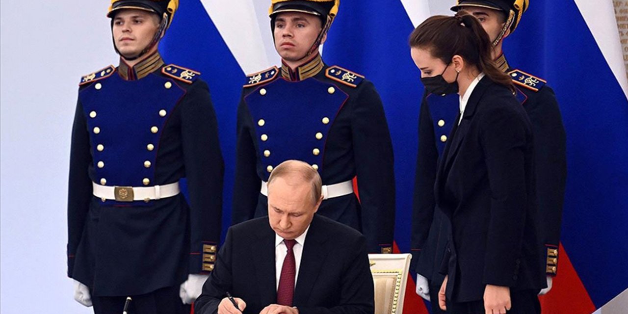 Putin, Ukrayna’nın bazı bölgelerinin Rusya'ya bağlanmasına yönelik anlaşmaları imzaladı