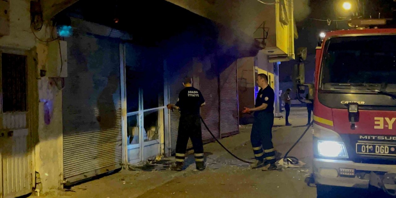 İnternet kafede patlama sonrası yangın çıktı