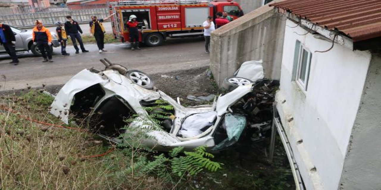Tünel girişindeki duvara çarpan otomobilin sürücüsü öldü