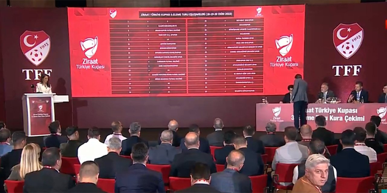 Ziraat Türkiye Kupası'nda 3. eleme turu eşleşmeleri belli oldu