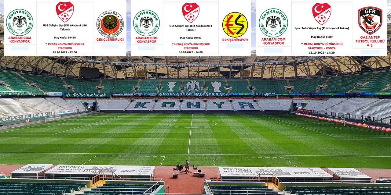 TFF açıkladı! Konya Büyükşehir Stadyumu'nda aynı gün 3 maç oynanacak