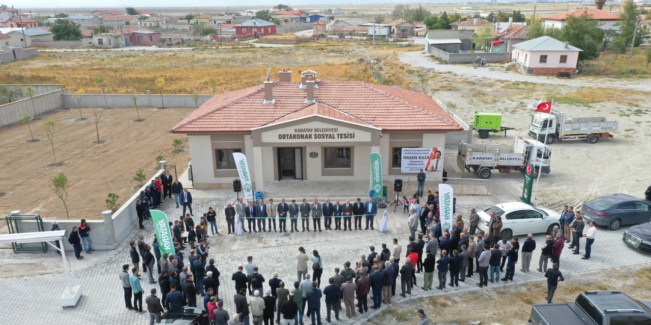 Karatay’ın merkeze uzak bir mahallesi daha sosyal tesise kavuştu