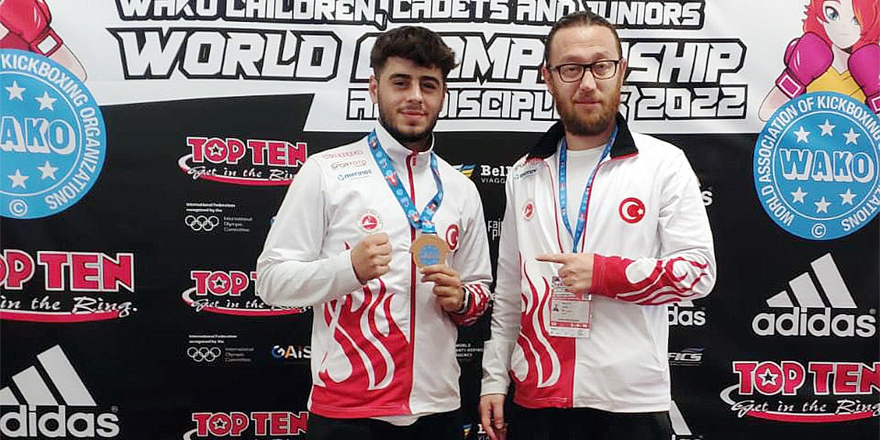 Selçuklu Belediyespor’un Milli kick boksçusu dünya üçüncüsü oldu