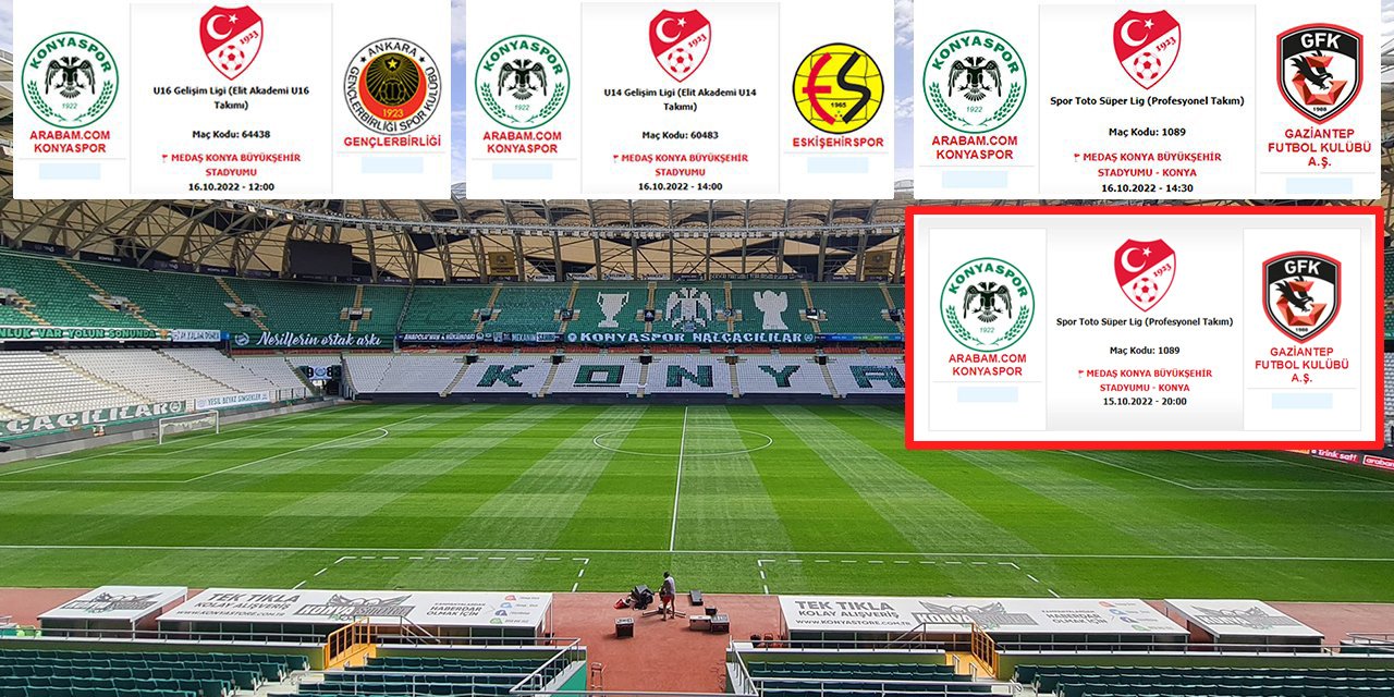 Konyaspor-Gaziantepspor maçında tarih hatası mı var?