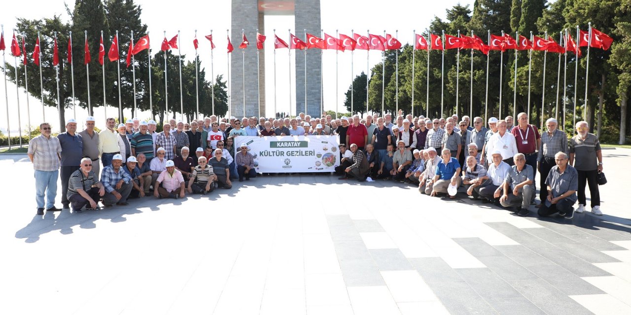 Karataylı 600 emekli, Bursa ve Çanakkale’deki tarihi mekanları gezdi