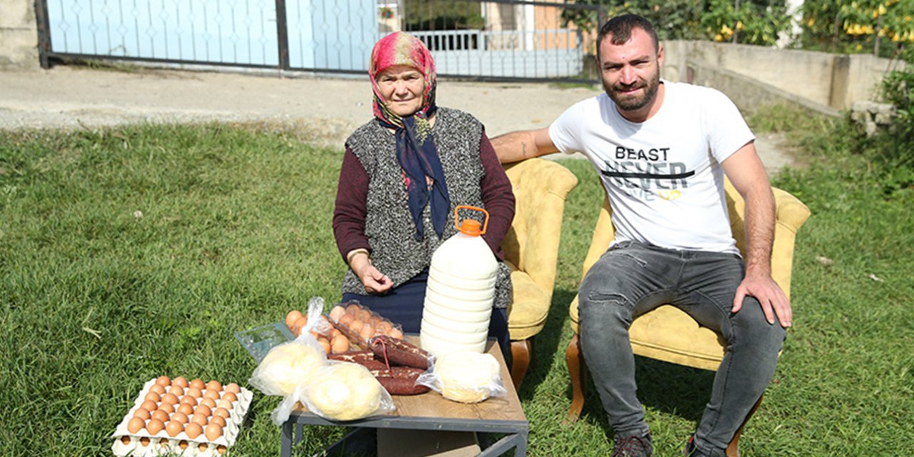 Tavuk çiftliği kuran gencin en büyük destekçisi 80 yaşındaki babaannesi
