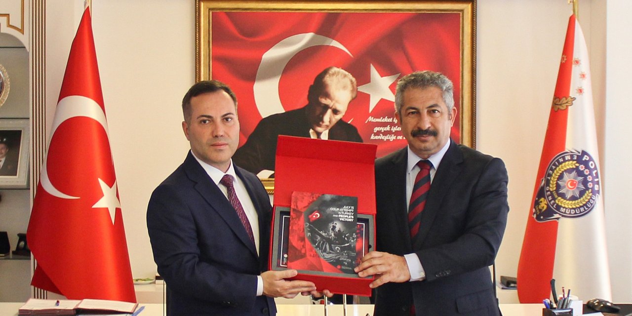 CİB Konya Bölge Müdürü Taner Taşkıran, Konya Emniyet Müdürü Engin Dinç ile görüştü