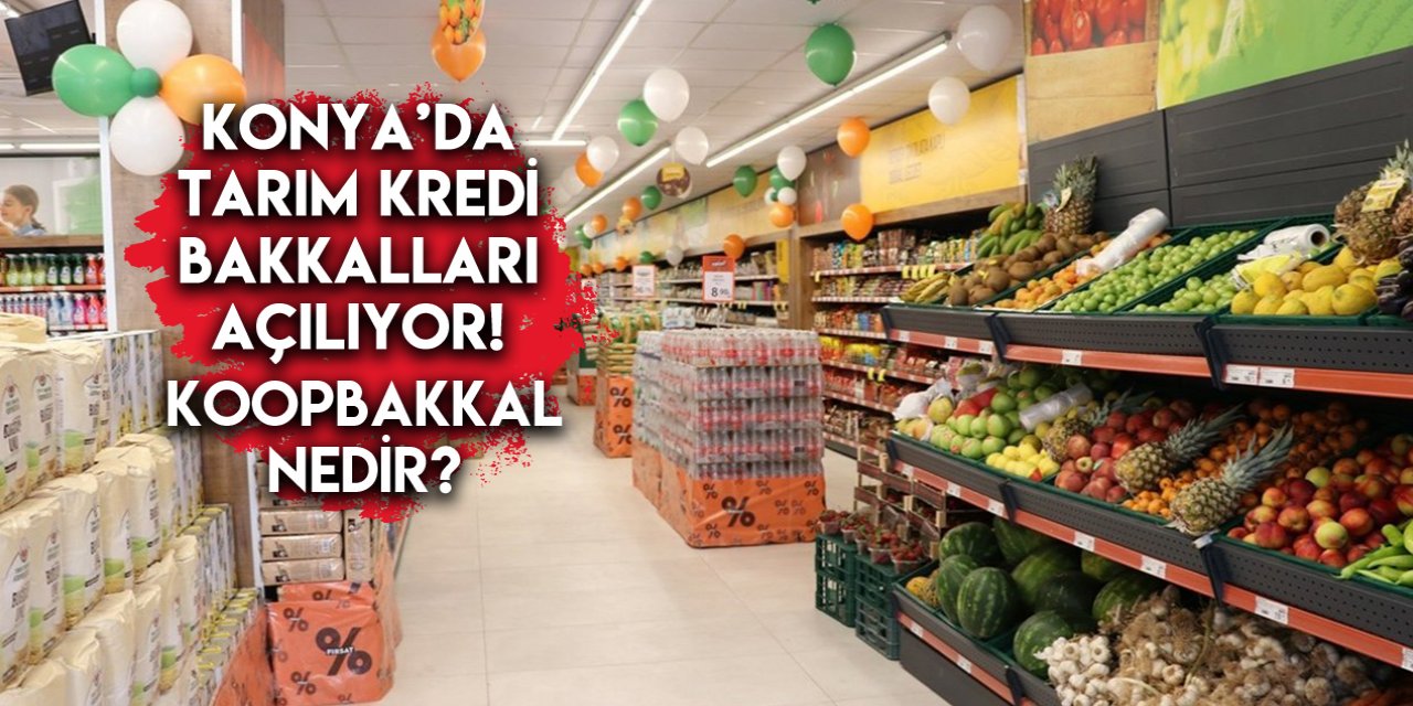 Konya dahil 6 ilde Tarım Kredi Bakkalları; Koopbakkal açılıyor