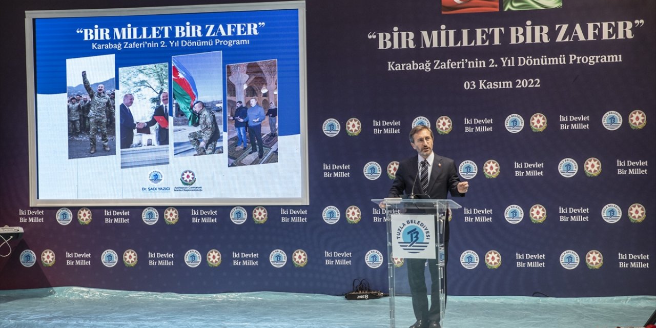 Altun,"Bir Millet Bir Zafer, Karabağ Zaferi’nin 2. Yıl Dönümü Programı"nda konuştu