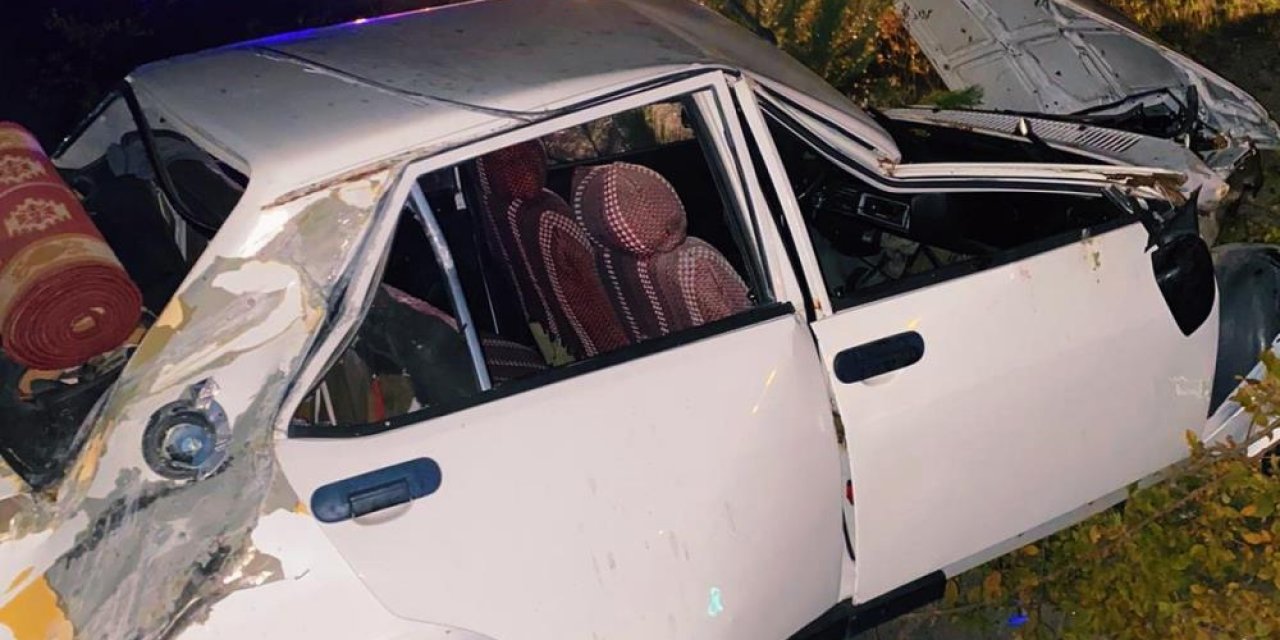 Konya plakalı otomobil su kanalına düştü: 1 ölü, 1 yaralı
