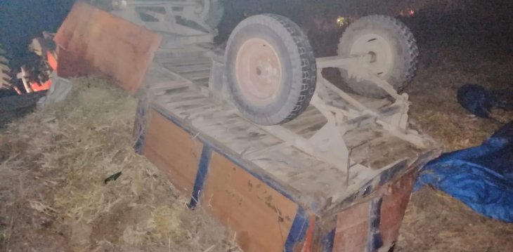 Konya’da tır traktörle çarpıştı, ikisi de devrildi