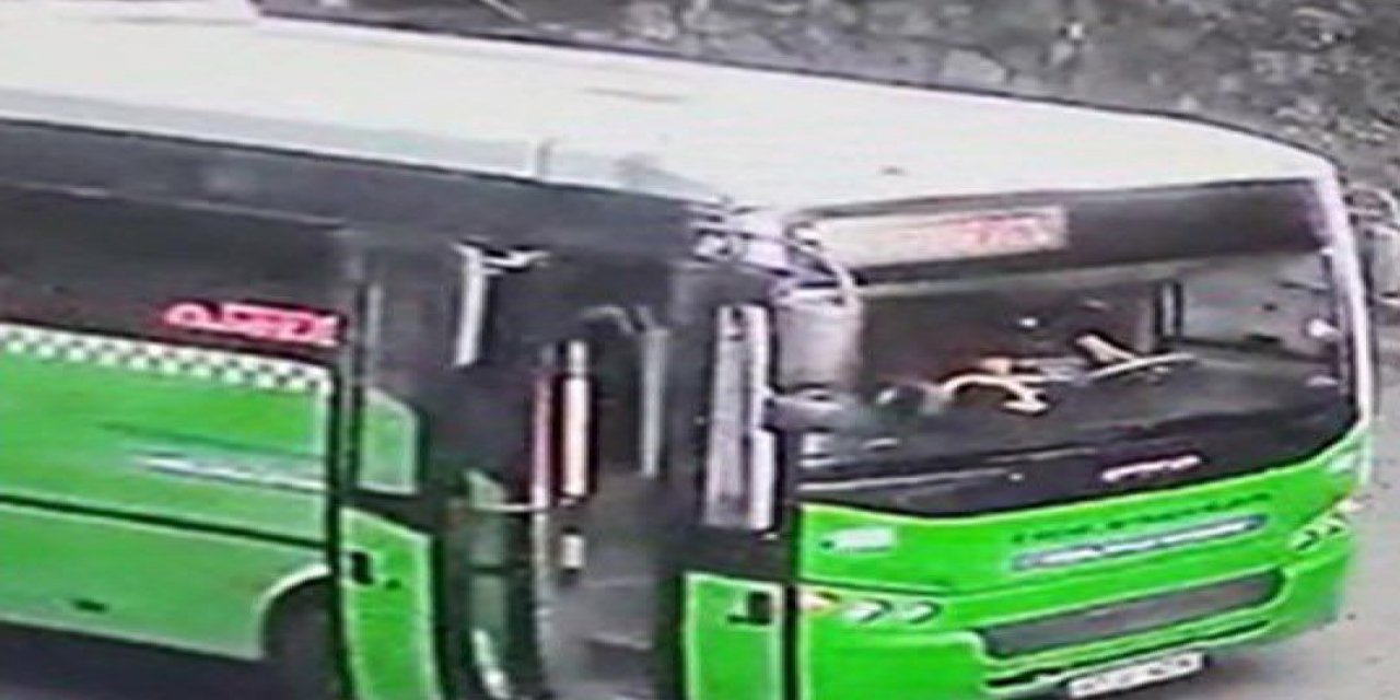 Kız arkadaşına bakan kişiyi bıçakladı, herkesi indirip otobüsü kaçırdı