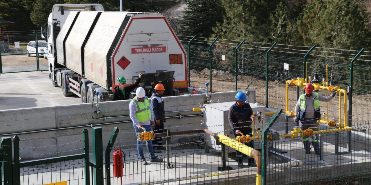 Konya’nın bir ilçesinde doğalgaz sevinci yaşanıyor