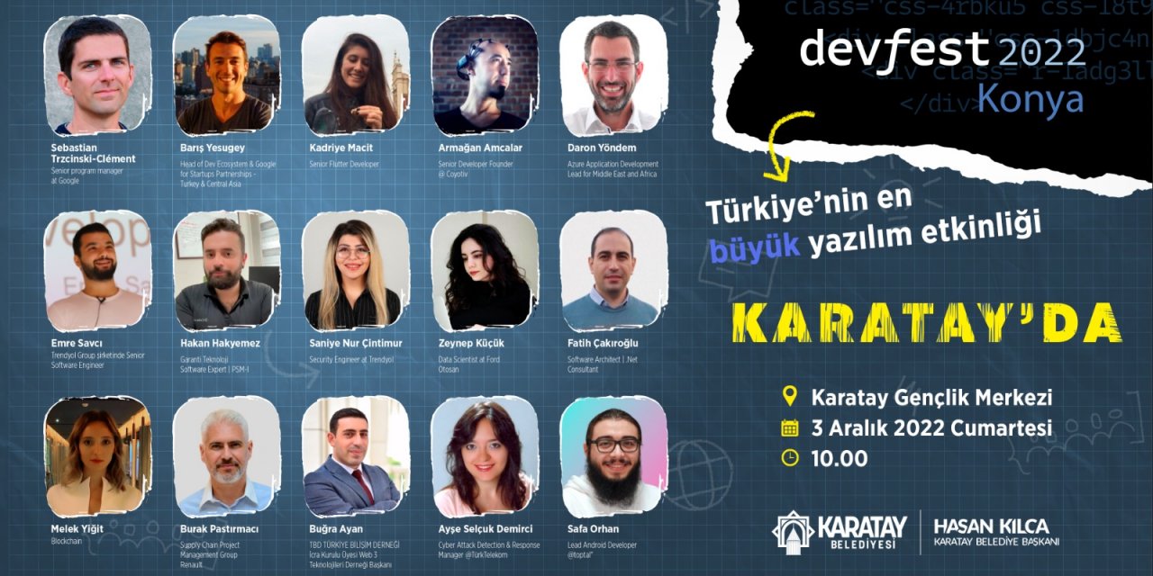 Karatay, Türkiye’nin en büyük yazılım etkinliği DevFest 2022’ye ev sahipliği yapacak