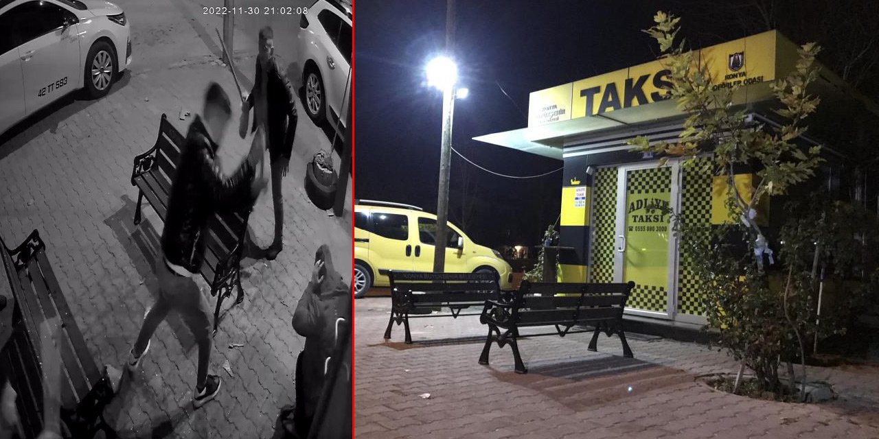 Konya’da 5 kişilik grup taksicilere saldırdı: Gardiyan ile taksi şoförü yaralandı